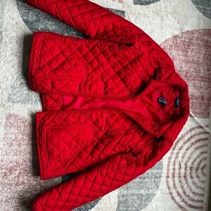 Chaps Vibrant Red Quilted Jacket
